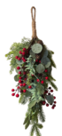Decoratie kunsttak kersthanger met blad & besjes groen rood 60 cm| 359129 | Home Sweet Home | Stoer & Sober Woonstijl Decoratie kunsttak kersthanger met blad & besjes groen rood 60 cm| 359129 | Home Sweet Home | Stoer & Sober Woonstijl