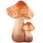 Dekoratief | Duo paddenstoelen, oranje, keramiek, 11x11x16cm | A245026 Dekoratief | Duo paddenstoelen, oranje, keramiek, 11x11x16cm | A245026