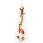Dekoratief | Boompje m/bessen, transparant, glas, LED, 11x11x26cm | A245068 Dekoratief | Boompje m/bessen, transparant, glas, LED, 11x11x26cm | A245068