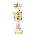 Dekoratief | Rendiersoldaat staand, goud/wit, resina, 8x7x23cm | A245177 Dekoratief | Rendiersoldaat staand, goud/wit, resina, 8x7x23cm | A245177