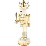 Dekoratief | Rendiersoldaat staand, goud/wit, resina, 12x11x46cm | A245178 Dekoratief | Rendiersoldaat staand, goud/wit, resina, 12x11x46cm | A245178