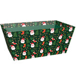 Dekoratief | Bakje 'Jolly Santa', 24x14x10cm | A245229 Dekoratief | Bakje 'Jolly Santa', 24x14x10cm | A245229