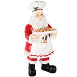 Dekoratief | Santa staand m/koekjes, resina, 14x14x30cm | A245252 Dekoratief | Santa staand m/koekjes, resina, 14x14x30cm | A245252
