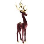 Dekoratief | Deco rendier m/pailetten, mauve, stof, 16x12x53cm | A245266 Dekoratief | Deco rendier m/pailetten, mauve, stof, 16x12x53cm | A245266