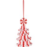 Dekoratief | Hanger zuurstokboompje, rood/wit, klei, 6x6x11cm | A245293 Dekoratief | Hanger zuurstokboompje, rood/wit, klei, 6x6x11cm | A245293