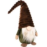 Dekoratief | Pop gnoom, groen/bruin, stof, 18x13x47cm | A245339 Dekoratief | Pop gnoom, groen/bruin, stof, 18x13x47cm | A245339