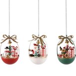 Dekoratief | Springveer bal m/santa/sneeuwman/rudolf, 6x6x10cm, set van 3 stuks | A245385 Dekoratief | Springveer bal m/santa/sneeuwman/rudolf, 6x6x10cm, set van 3 stuks | A245385