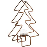 Dekoratief | Theelichthouder boom, brons, metaal/glas, 21x8x31cm | A245464 Dekoratief | Theelichthouder boom, brons, metaal/glas, 21x8x31cm | A245464