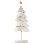 Dekoratief | Deco boom op voet, wit/goud, metaal, 40x12x90cm | A245469 Dekoratief | Deco boom op voet, wit/goud, metaal, 40x12x90cm | A245469