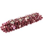 Dekoratief | Tafelstuk lang m/dennenappels/ballen, roze, 50x13x8cm | A245503 Dekoratief | Tafelstuk lang m/dennenappels/ballen, roze, 50x13x8cm | A245503