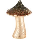 Dekoratief | Paddenstoel 'Glitter Spickle', glas, 10x10x15cm | A245574 Dekoratief | Paddenstoel 'Glitter Spickle', glas, 10x10x15cm | A245574