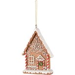 Dekoratief | Hanger peperkoekhuisje, bruin/wit, resina, 8x2x12cm | A245640 Dekoratief | Hanger peperkoekhuisje, bruin/wit, resina, 8x2x12cm | A245640