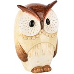 Dekoratief | Uil, beige/bruin, keramiek, 16x13x25cm | A245666 Dekoratief | Uil, beige/bruin, keramiek, 16x13x25cm | A245666