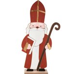 Dekoratief | Sinterklaas op voet, hout, 30x8x60cm | A245681 Dekoratief | Sinterklaas op voet, hout, 30x8x60cm | A245681
