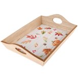 Dekoratief | Dienblad m/herfstblaadjes, hout, 30x20x7cm | A245682 Dekoratief | Dienblad m/herfstblaadjes, hout, 30x20x7cm | A245682