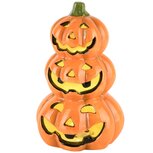 Dekoratief | Stapel pompoenen, oranje, dolomiet, LED, 11x10x21cm | A245709 Dekoratief | Stapel pompoenen, oranje, dolomiet, LED, 11x10x21cm | A245709