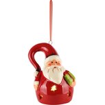 Dekoratief | Hanger santa m/cadeautje, dolomiet, LED, 7x6x9cm | A245753 Dekoratief | Hanger santa m/cadeautje, dolomiet, LED, 7x6x9cm | A245753