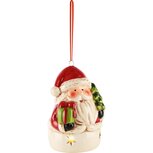 Dekoratief | Hanger santa m/boompje, dolomiet, LED, 6x5x8cm | A245756 Dekoratief | Hanger santa m/boompje, dolomiet, LED, 6x5x8cm | A245756