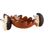 Dekoratief | Schaaltje m/egels, bruin, keramiek, 28x11x10cm | A245760 Dekoratief | Schaaltje m/egels, bruin, keramiek, 28x11x10cm | A245760