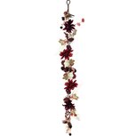 Dekoratief | Deco slinger m/bloemen/blaadjes, bordeau/groen, 120cm | A245819 Dekoratief | Deco slinger m/bloemen/blaadjes, bordeau/groen, 120cm | A245819