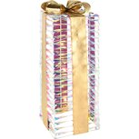 Dekoratief | Cadeautje m/strik, goud, LED color reflection, 15x15x44cm | A245852 Dekoratief | Cadeautje m/strik, goud, LED color reflection, 15x15x44cm | A245852
