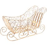 Dekoratief | Slee m/draadjes, goud, LED, 35x11x21cm | A245863 Dekoratief | Slee m/draadjes, goud, LED, 35x11x21cm | A245863