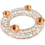 Dekoratief | Tafelstuk rond 'Wired', goud, 25x25x8cm | A245866 Dekoratief | Tafelstuk rond 'Wired', goud, 25x25x8cm | A245866