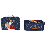Dekoratief | Set 2 koffertjes 'Sinterklaas', 25x18x7cm | A245873 Dekoratief | Set 2 koffertjes 'Sinterklaas', 25x18x7cm | A245873