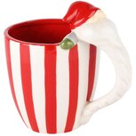 Dekoratief | Mok m/santagnoom, wit/rood, dolomiet, 14x10x14cm | A245976 Dekoratief | Mok m/santagnoom, wit/rood, dolomiet, 14x10x14cm | A245976