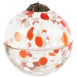 Dekoratief | Kerstbal pot 'Blurred Terra', glas, 13x13x14cm | A248024 Dekoratief | Kerstbal pot 'Blurred Terra', glas, 13x13x14cm | A248024