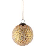 Dekoratief | Hanger bal 'Diamond Scales', glas, 10x10x11cm | A248062 Dekoratief | Hanger bal 'Diamond Scales', glas, 10x10x11cm | A248062