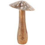 Dekoratief | Paddenstoel 'Carved', naturel/wit, hout, 15x15x25cm | A248102 Dekoratief | Paddenstoel 'Carved', naturel/wit, hout, 15x15x25cm | A248102
