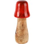 Dekoratief | Paddenstoel naturel/rood, hout/enamel, 9x9x20cm | A248158 Dekoratief | Paddenstoel naturel/rood, hout/enamel, 9x9x20cm | A248158