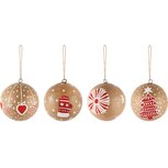 Dekoratief | Hanger bal m/hartje/boompje, naturel/rood, karton, 7x7x7cm, 4ass. | A248189 Dekoratief | Hanger bal m/hartje/boompje, naturel/rood, karton, 7x7x7cm, 4ass. | A248189