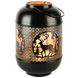 Dekoratief | Windlicht 'Magnificent Moose', zwart/goud, metaal, 18x18x27cm | A248316 Dekoratief | Windlicht 'Magnificent Moose', zwart/goud, metaal, 18x18x27cm | A248316