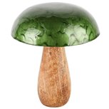 Dekoratief | Paddenstoel 'Blurry Green', hout/enamel, 12x12x14cm | A248346 Dekoratief | Paddenstoel 'Blurry Green', hout/enamel, 12x12x14cm | A248346