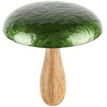 Dekoratief | Paddenstoel 'Blurry Green', hout/enamel, 21x21x23cm | A248347 Dekoratief | Paddenstoel 'Blurry Green', hout/enamel, 21x21x23cm | A248347