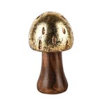 Dekoratief | Paddenstoel 'Gold Blast', hout, 6x6x10cm | A248404 Dekoratief | Paddenstoel 'Gold Blast', hout, 6x6x10cm | A248404