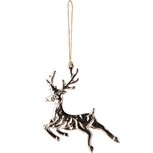 Dekoratief | Hanger hert, zilver, aluminium, 12x1x13cm | A248472 Dekoratief | Hanger hert, zilver, aluminium, 12x1x13cm | A248472