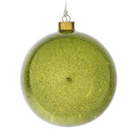 Dekoratief | Hanger kerstbal, groen, glas, LED, 15x15x15cm | A249069 Dekoratief | Hanger kerstbal, groen, glas, LED, 15x15x15cm | A249069