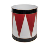 Clayre & Eef | Decoratie Trommel Wit Rood ø 43x51 cm | 6Y5636L Clayre & Eef | Decoratie Trommel Wit Rood ø 43x51 cm | 6Y5636L