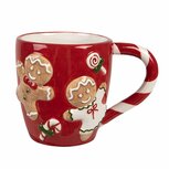 Clayre & Eef | Mok Rood Bruin 14x9x10 cm / 325 ml | 6CEMU0158 Clayre & Eef | Mok Rood Bruin 14x9x10 cm / 325 ml | 6CEMU0158
