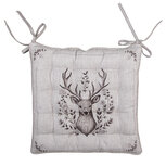 Clayre & Eef | Stoelkussen Foam Beige Bruin 40x40x4 cm | GTW29 Clayre & Eef | Stoelkussen Foam Beige Bruin 40x40x4 cm | GTW29