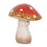 Clayre & Eef | Decoratie Paddenstoel Rood Wit 13x13x15 cm | 6CE1753 Clayre & Eef | Decoratie Paddenstoel Rood Wit 13x13x15 cm | 6CE1753