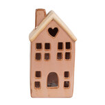 Clayre & Eef | Decoratie Huisje met LED Bruin 8x6x15 cm | 6CE1796 Clayre & Eef | Decoratie Huisje met LED Bruin 8x6x15 cm | 6CE1796