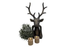 Decoratiebeeld Hert vintage bruin steen maat M 40 x 24 cm | 810117 | Home Sweet Home | Stoer & Sober Woonstijl Decoratiebeeld Hert vintage bruin steen maat M 40 x 24 cm | 810117 | Home Sweet Home | Stoer & Sober Woonstijl