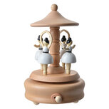 Clayre & Eef | Muziekdoos Beige Wit ø 11x17 cm | 65667 Clayre & Eef | Muziekdoos Beige Wit ø 11x17 cm | 65667