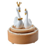 Clayre & Eef | Muziekdoos Beige Wit ø 11x15 cm | 65668 Clayre & Eef | Muziekdoos Beige Wit ø 11x15 cm | 65668