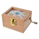 Clayre & Eef | Muziekdoos Wit Bruin 9x6x4 cm | 65655 Clayre & Eef | Muziekdoos Wit Bruin 9x6x4 cm | 65655