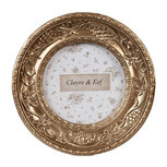 Clayre & Eef | Fotolijst Goudkleurig 12x2x12 cm / ø 7 cm | 2F1194 Clayre & Eef | Fotolijst Goudkleurig 12x2x12 cm / ø 7 cm | 2F1194